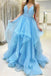 a-line sleeveless sweet 16 gown baby blue v neck long prom dresses dtp03