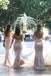 Blush Pink Long Bridesmaid Dresses Sweetheart Mermaid With Sweep Train