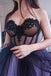Charming Sweetheart Appliques Ball Gown Tulle Long Prom Dresses
