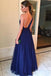 Royal Blue Long Prom Dress One Shoulder A-Line Bridesmaid Dresses