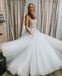 Floral Appliques Long Prom Dresses V-neck Graduation Gown