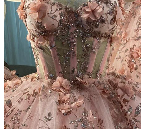 Princess 3D Flowers Sweetheart Homecoming Dresses Ball Gown Sweet