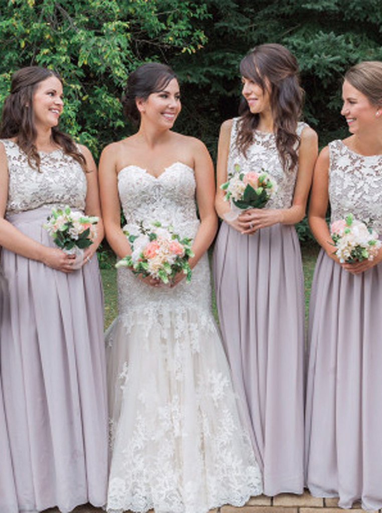 Long gray dress for wedding sale