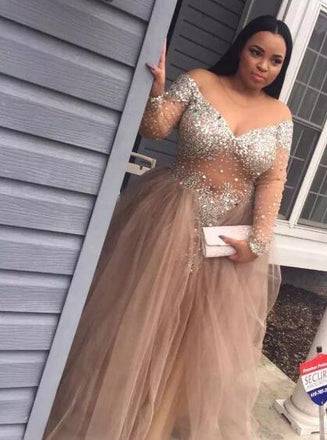 plus size evening gown generous long sleeve plus size prom dress dtp315