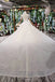 Gorgeous High Neckline Sparkly Wedding Dress with Tassel Beading Appliques