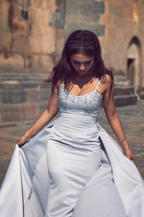 Gorgeous Overskirt Sheath Prom Dress Beaded Bodice Party Dress