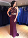 grape mermaid long two piece prom dress with beading dtp397