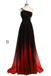 cut out back beading ombre formal gown one shoulder ombre long prom dress dtp178