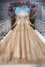 Ball Gown Quinceanera Dresses Sequins Vintage Wedding Dress With Appliques