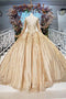 Ball Gown Quinceanera Dresses Sequins Vintage Wedding Dress With Appliques