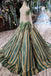 Luxurious Sequins Beaded Long Sleeves Ball Gown Quinceanera Gown