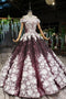 Off-Shoulder Quinceanera Dresses Prom Dresses Ball Gown With 3D Appliques