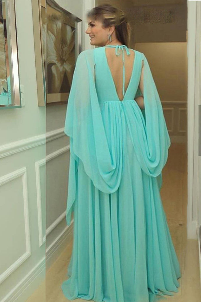 V Neck Muslim Evening Party Dresses Chiffon Mint Green Long Prom Dresses DTP915 DressTok.co.uk V Neck Muslim Evening Party Dresses Chiffon Mint Green Long Prom Dresses DTP915 DressTok.co.uk