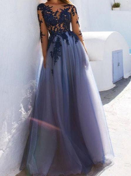 Long lace sale see through dress