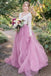 Lace Long Sleeves Tulle A-Line Wedding Dress With Bowknot