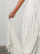 Lace Spaghetti-straps Cross Back Plus Size Backless Beach Wedding Dress