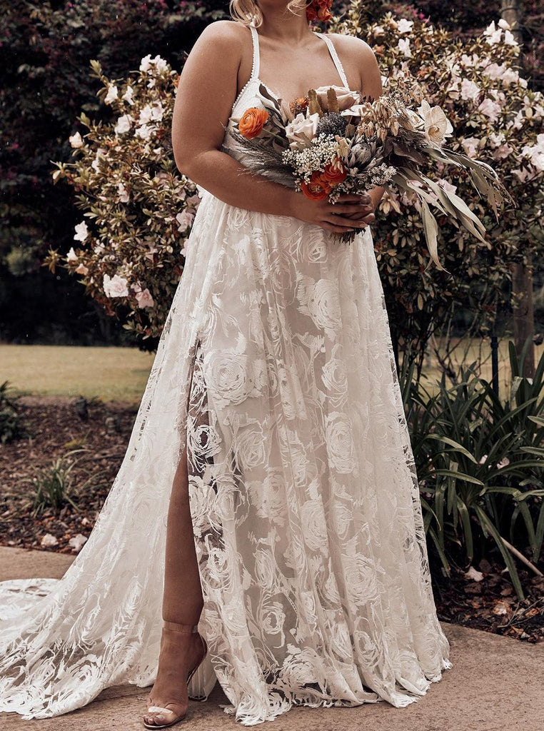 Plus size beach wedding attire shop