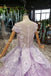 Lilac Quinceanera Dresses Ball Gown Vintage Wedding Dress With Appliques Beading