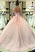 sweeet 16 ball gown long sleeve appliques prom quinceanera dresses dtp141
