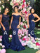mermaid navy blue bridesmaid dresses styles styles appliques beading dtb45