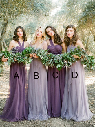mismatched chiffon convertible long bridesmaid dresses dtb31