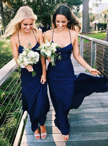 Long blue sale chiffon dress