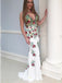 backless evening gown mermaid backless prom dress with appliques dtp74