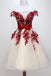 homecoming dress with burgundy beaded appliques chic off shoulder short sweet 16 dress dth291