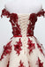 Chic Off Shoulder Short Sweet 16 Dress, Homecoming Dress With Burgundy Beaded Appliques