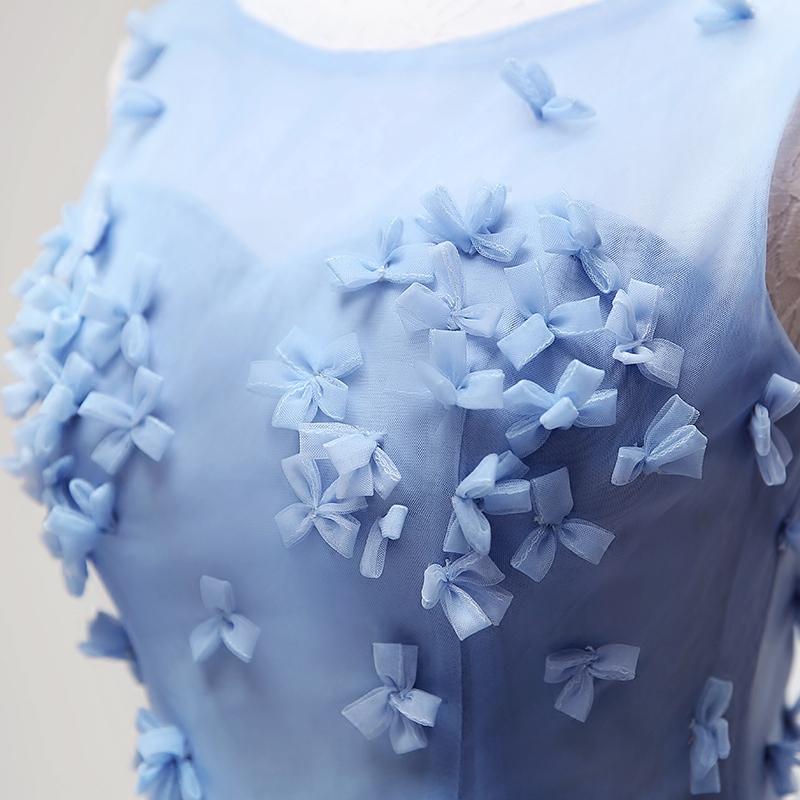 Tulle Graduation Dress Handmade Bow Light Blue Homecoming Dress DTH288 DressTok.co.uk Tulle Graduation Dress Handmade Bow Light Blue Homecoming Dress DTH288 DressTok.co.uk