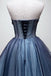 Sweetheart Beading Blue Homecoming Dress, Tulle Short Graduation Dress