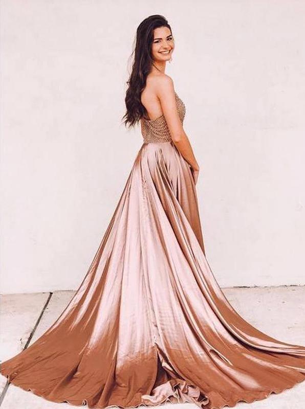 sexy halter sleeveless long prom dresses cheap beaded evening dress dtp1001