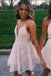 homecoming party dress a-line spaghetti strap short graduation prom dress dth102