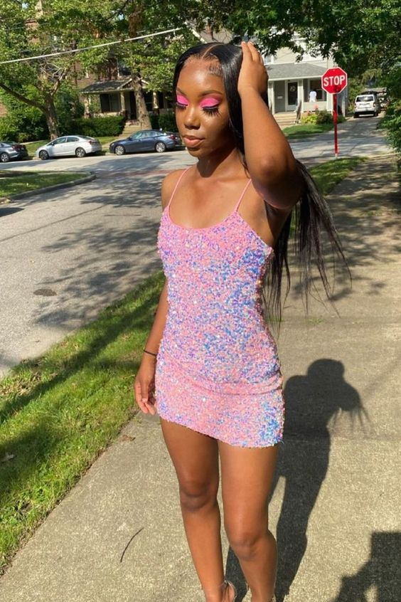 Hot Pink Cute Bodycon Homecoming Dresses Cute Bodycon Strapless