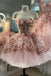 Princess 3D Flowers Sweetheart Homecoming Dresses, Ball Gown Sweet 16 Dress