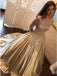 princess ball gown long sleeves prom dress with appliques beading dtp447