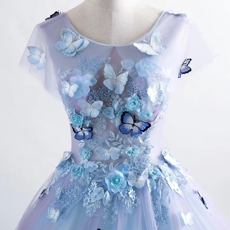 Short blue sales quinceanera dresses