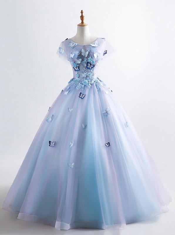 Light blue princess deals ball gown