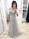 princess long prom dress with half sleeves v-neck beaded party gown dtp92