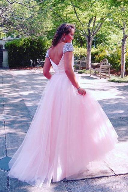 Light pink ball gown wedding dress online