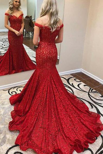 Crimson 2025 dresses formal