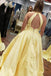 satin a-line sky blue prom evening dress pearls with pockets dtp110