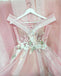 See-Through Mesh Pink Long Prom Dress Off-Shoulder Quinceanera Dresses
