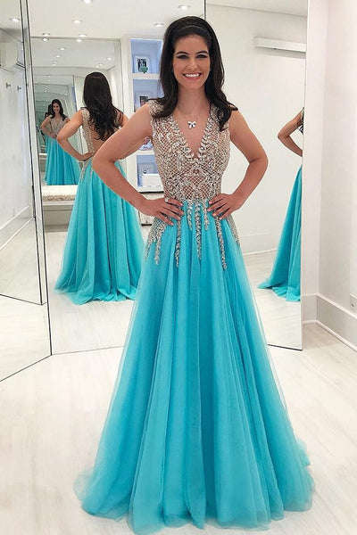 Teal and gold prom dress sale