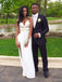 spaghetti-straps v-neck cut out long prom dresses with slit dtp267