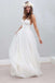 simple spaghetti straps backless wedding dress tulle beach bridal gown dtw22