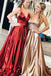 spaghetti-straps simple long prom dresses sexy backless evening gowns dtp1189