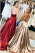 spaghetti-straps simple long prom dresses sexy backless evening gowns dtp1189