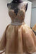 sparkly sleeveless homecoming dresses beading short prom dresses dth60