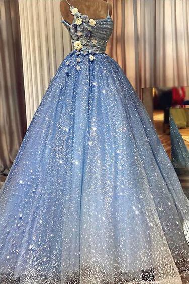 Silver sequin ball discount gown